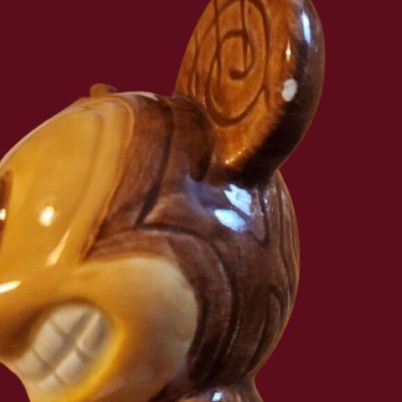 Disney Store Tiki Kingdom Mickey Minnie Mouse Serving Stainless Fork & Spoon Set - Picture 5 of 6